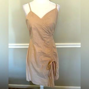 BLUSH BOUTIQUE Ruched Side Tie Mini Dress
